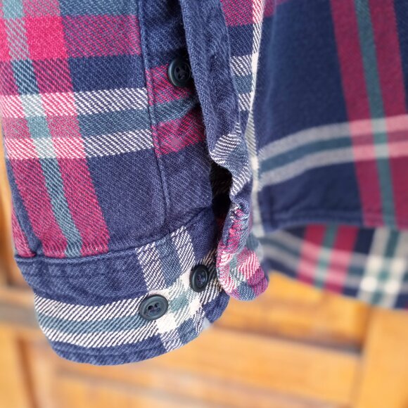 Eddie Bauer flannel shirt jacket - Picture 10 of 11
